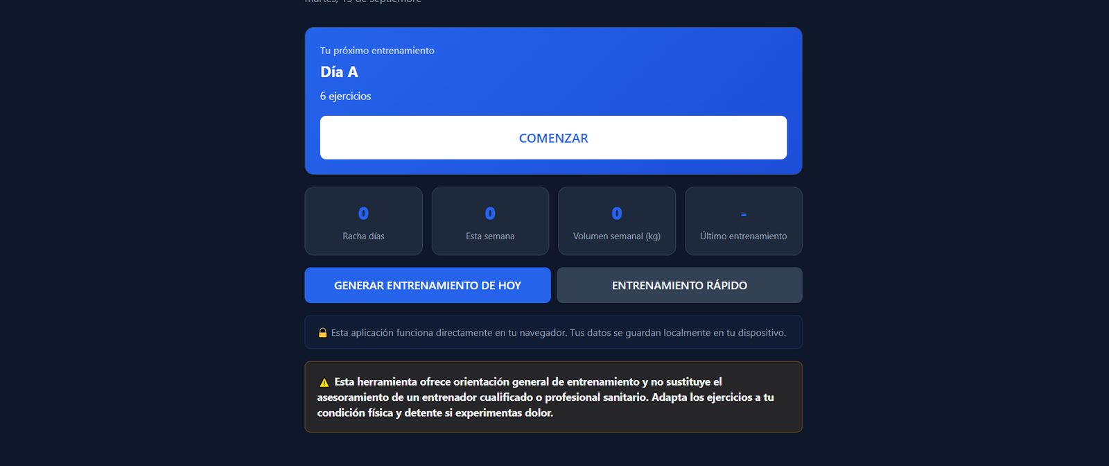 entrenador personal
